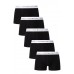 Tommy Hilfiger ανδρικά βαμβακερά boxers (5pack) σε μαύρο χρώμα με άσπρο λάστιχο UM0UM02767 0SJ
